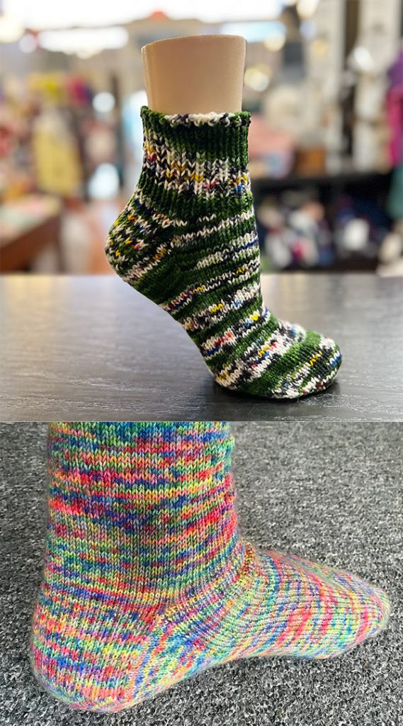 elgin knit works toe up socks